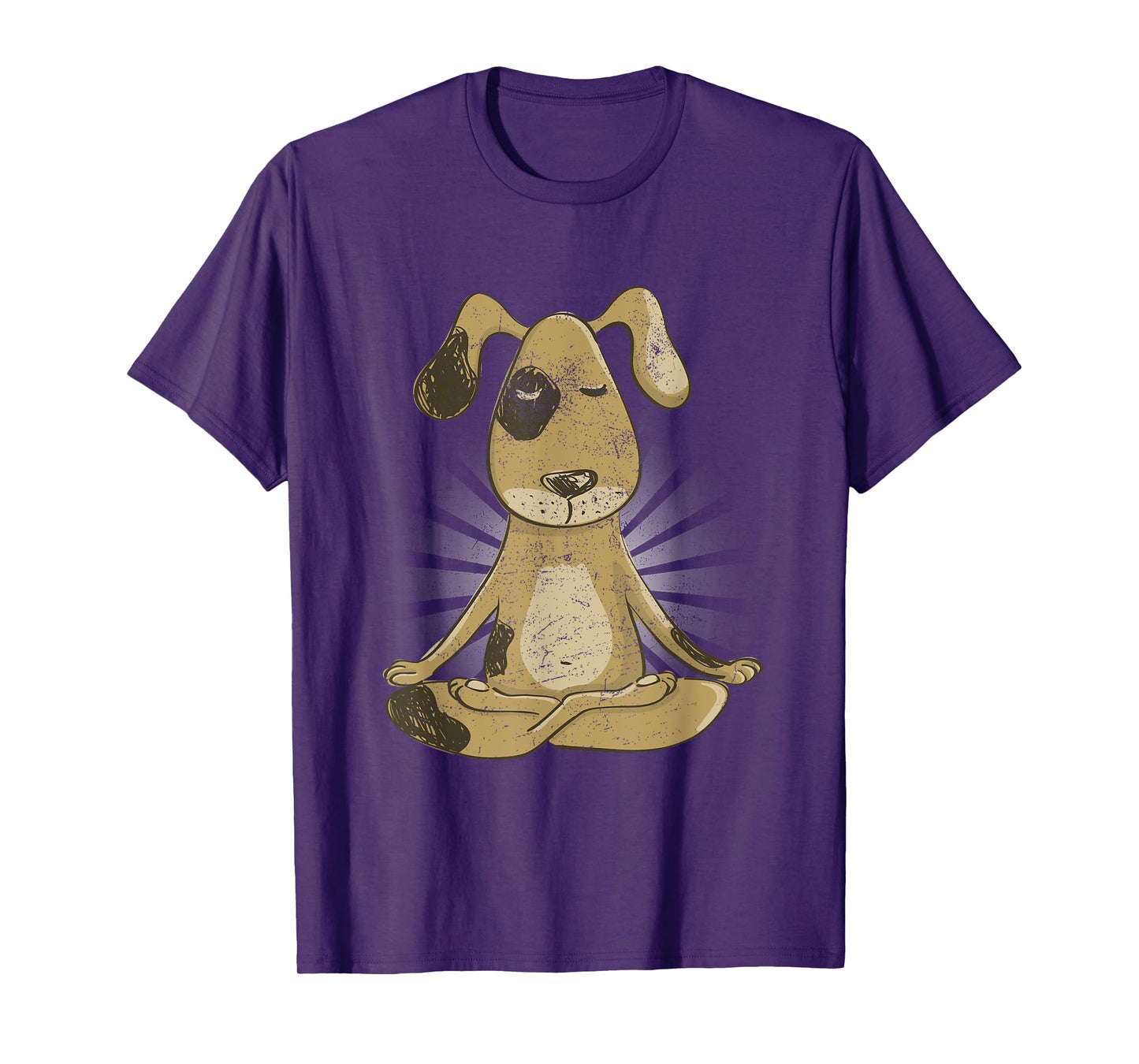 Yoga Meditation Dog Zen Men Women Kids T-Shirt
