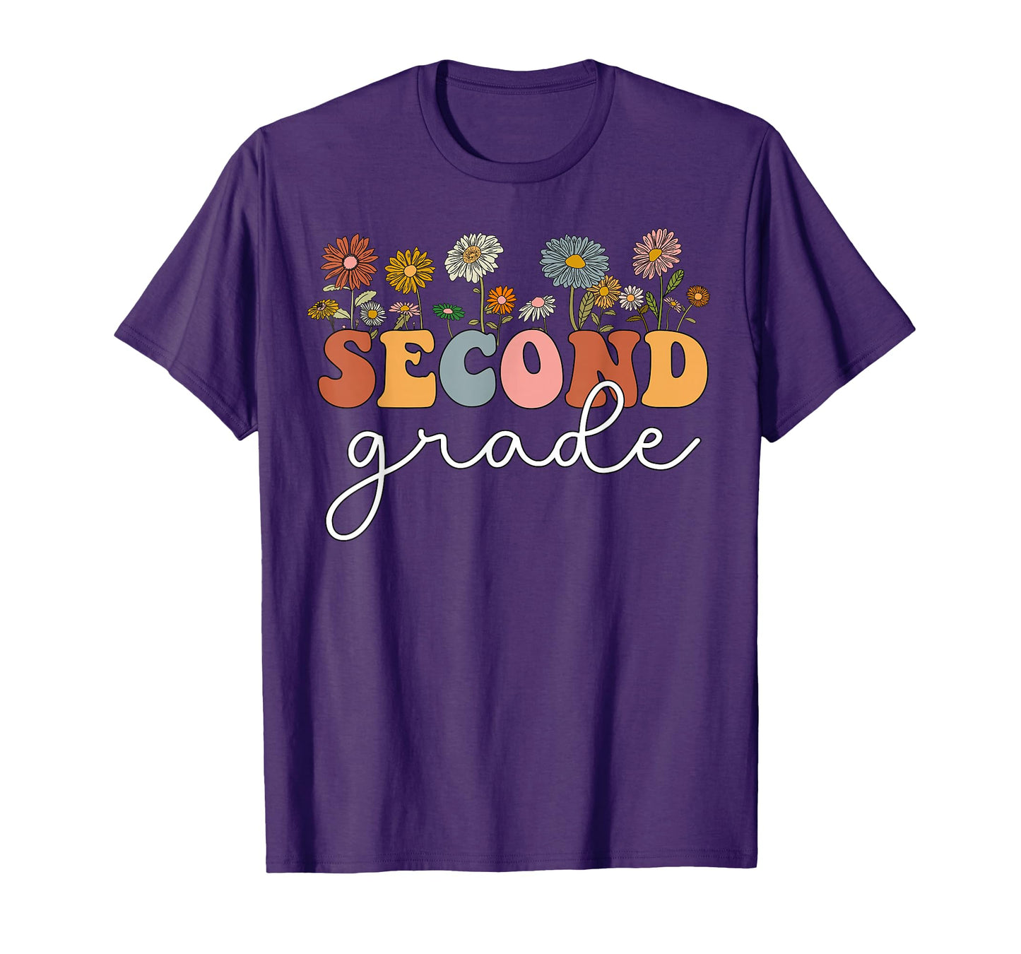 Second Grade Teacher Wildflower 2nd Grade Back To School T-Shirt