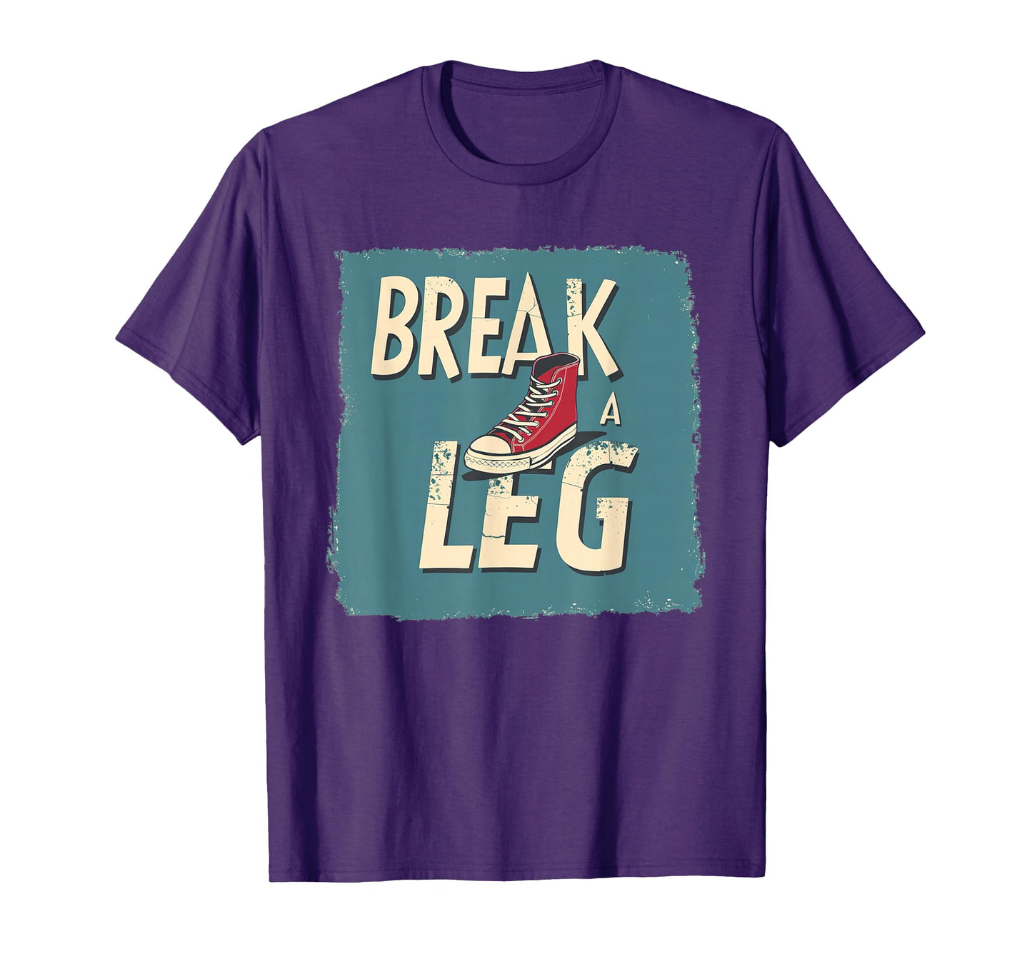 Funny Shoe with broken Leg Costume for Idiom Fans T-Shirt