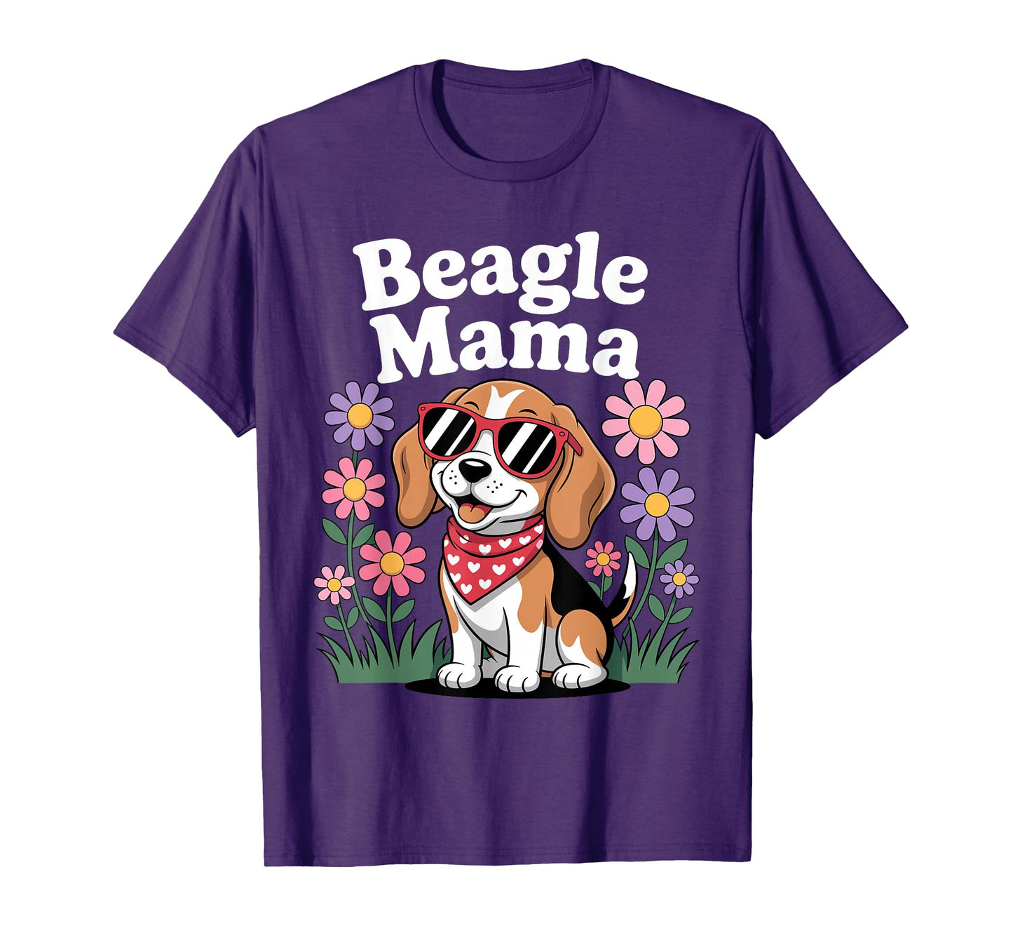 Funny Beagle Art for Women Girls Mom Beagle Dog Lover Beagle T-Shirt