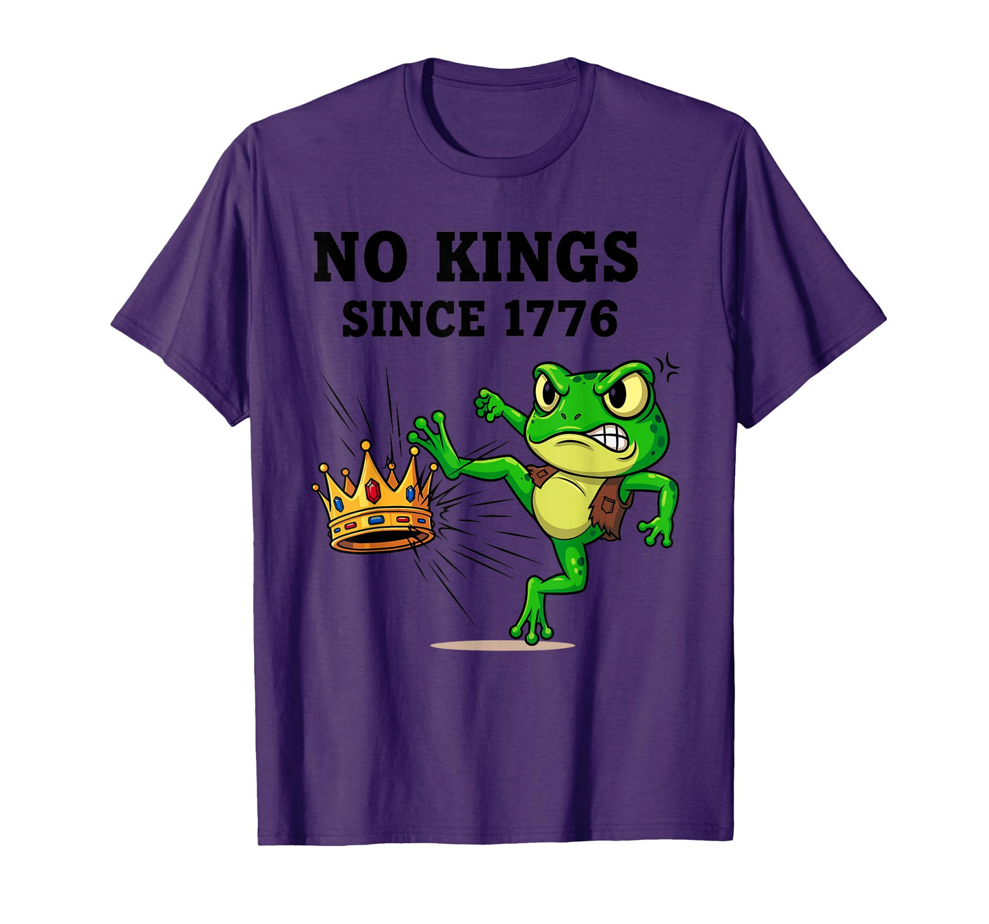 No Kings Since 1776 Frog Protest T-Shirt