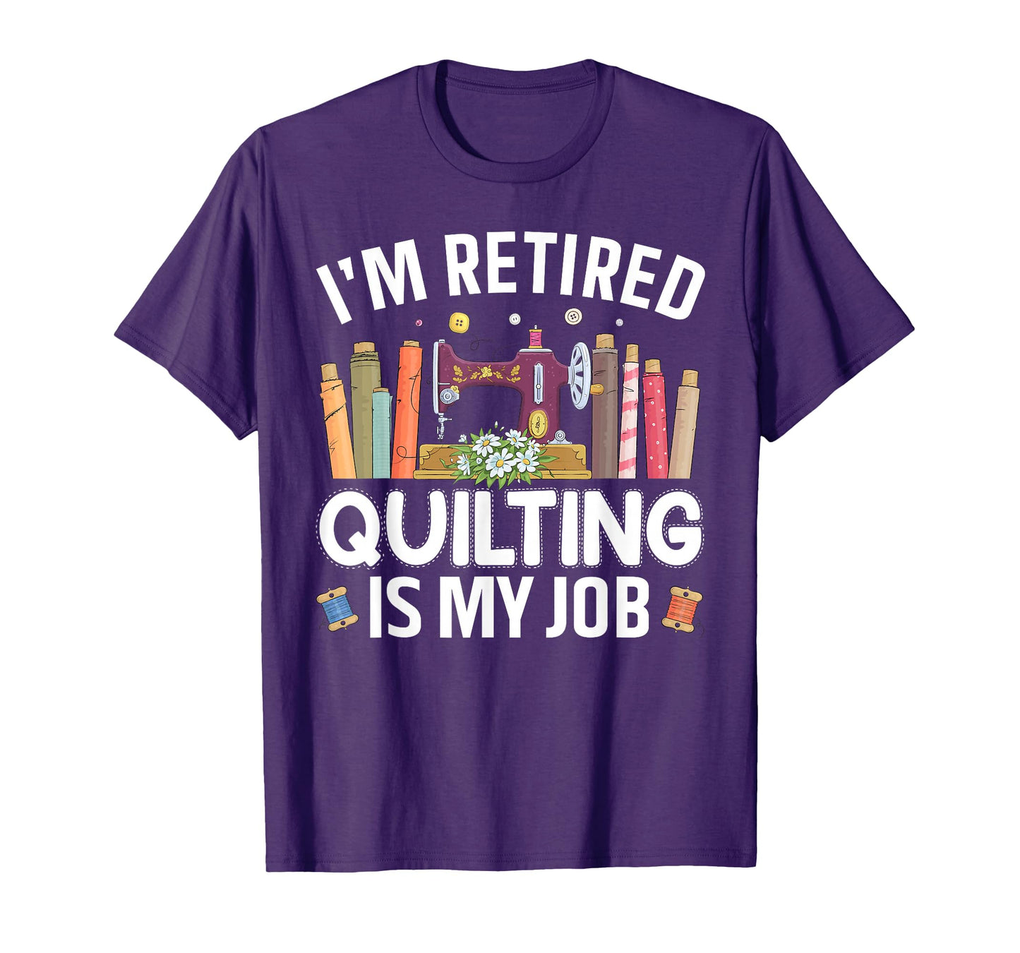 Cool Quilting Art For Women Mom Grandma Stitch Sewer Quilter T-Shirt