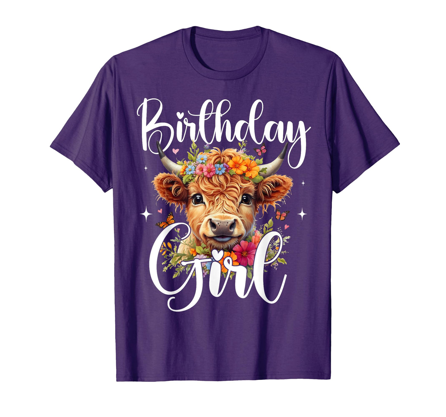 Cow Birthday Girl Mother Girl Mama Woman Family Matching T-Shirt