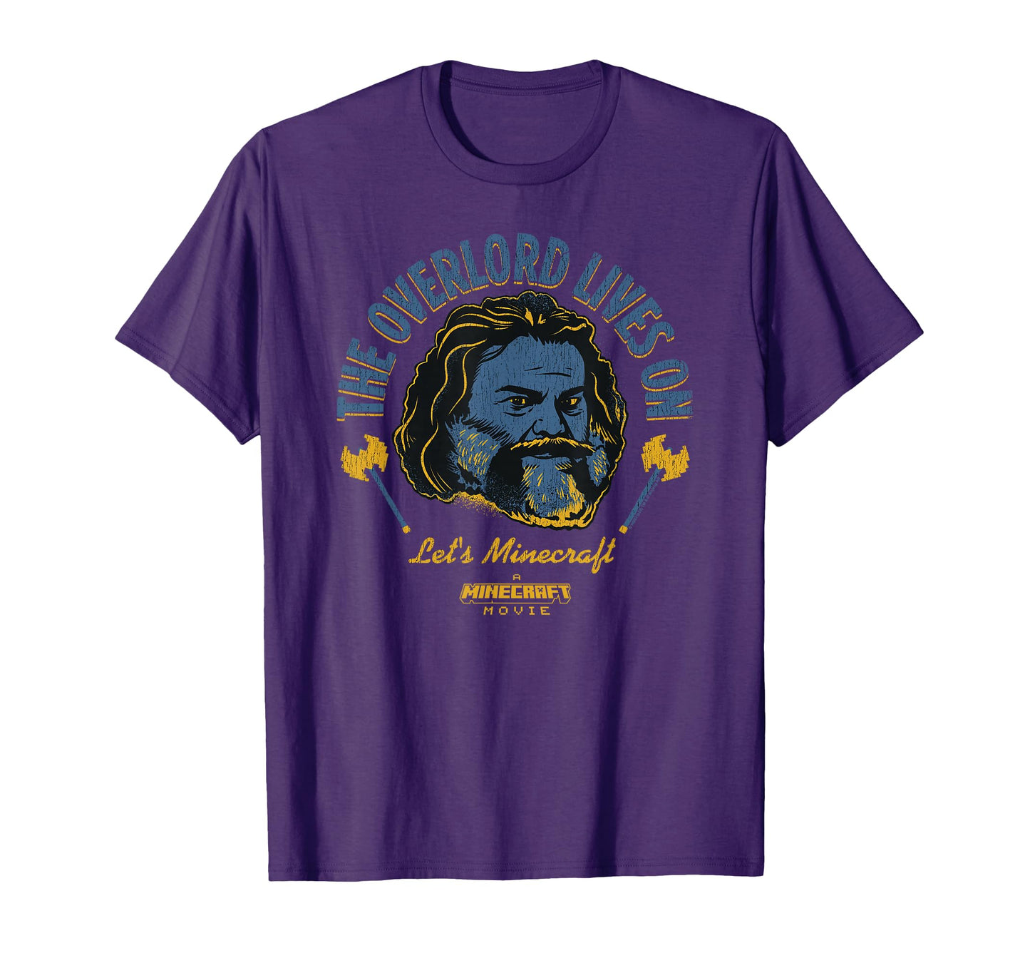 A Minecraft Movie The Overlord Lives On Steve Head Portrait T-Shirt