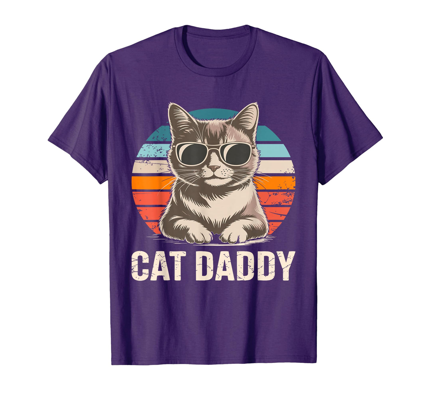 Cat Daddy Shirt Men Cat Lover Dad Fathers Day T-Shirt