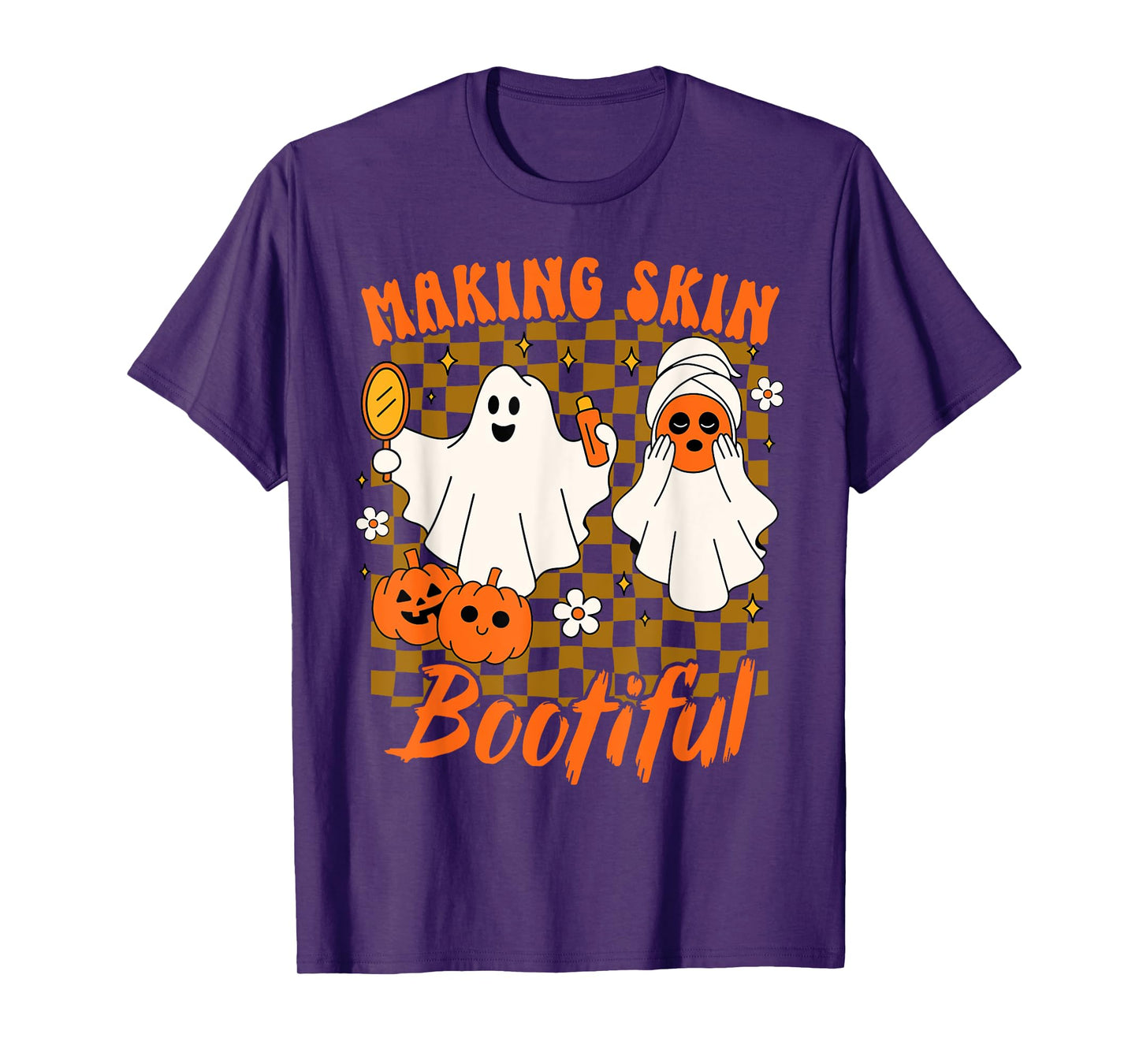 Halloween Spooky Season Esthetician Making Skin Bootiful T-Shirt