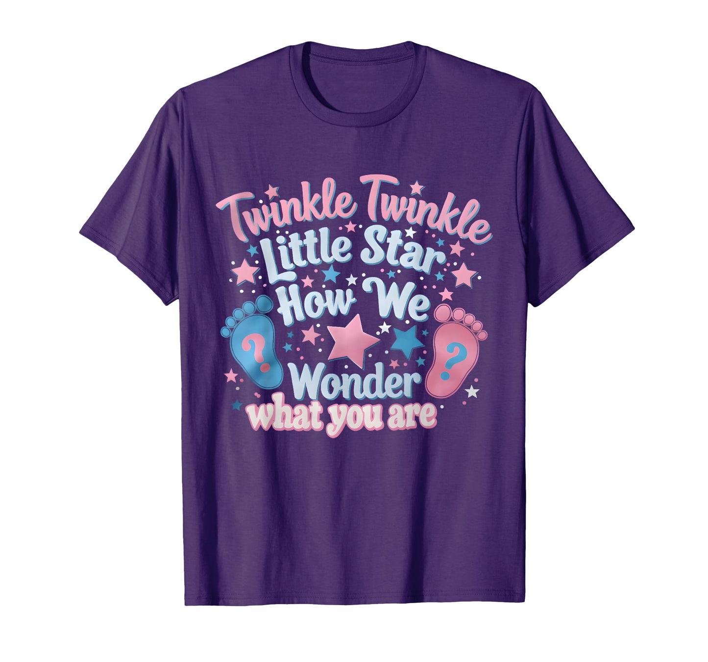 Twinkle Twinkle Little Star Gender Reveal Baby Shower T-Shirt