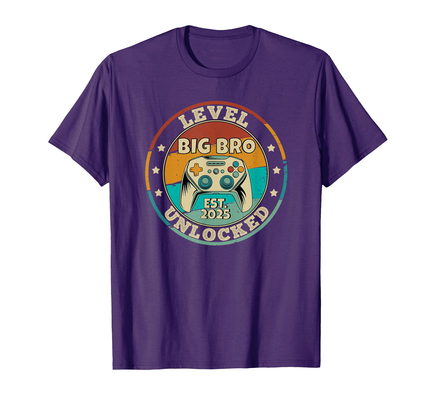Leveling Up To Big Brother 2025 Level Unlocked Video Gamer T-Shirt
