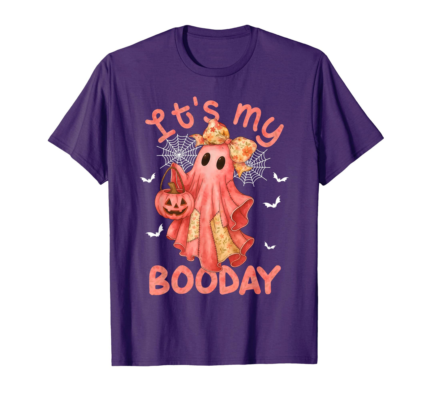 Its My Boo Day Halloween Pink Denim Birthday Ghost for Girl T-Shirt