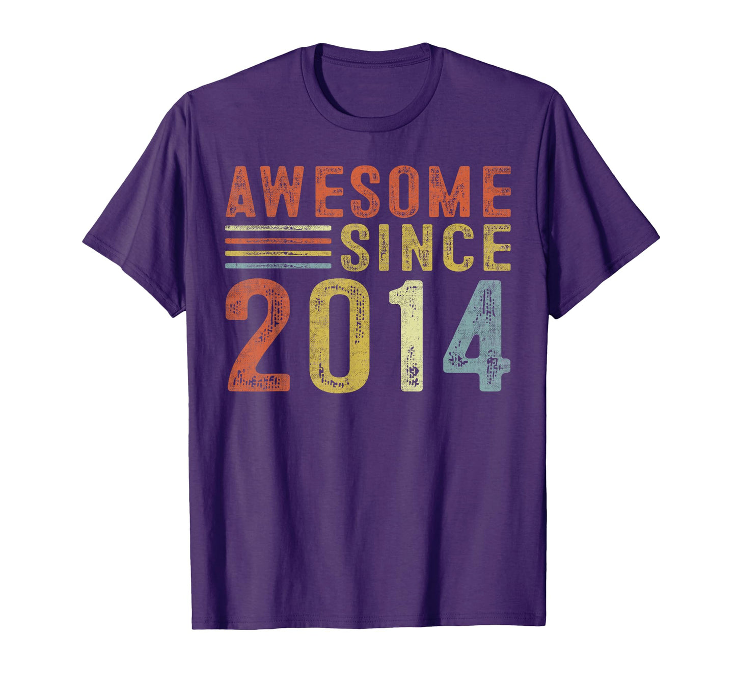 Awesome Since 2014 11th Birthday Retro Gifts Born In 2014 T-Shirt