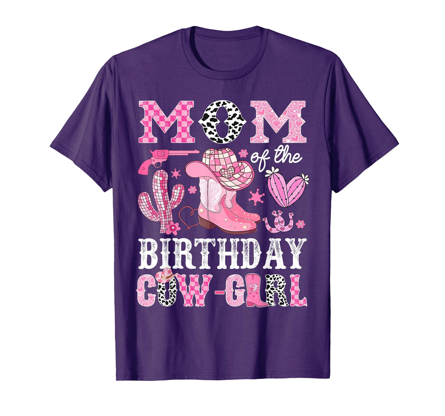 Mom Of The Birthday Cow-Girl Rodeo Cowgirl Bday T-Shirt