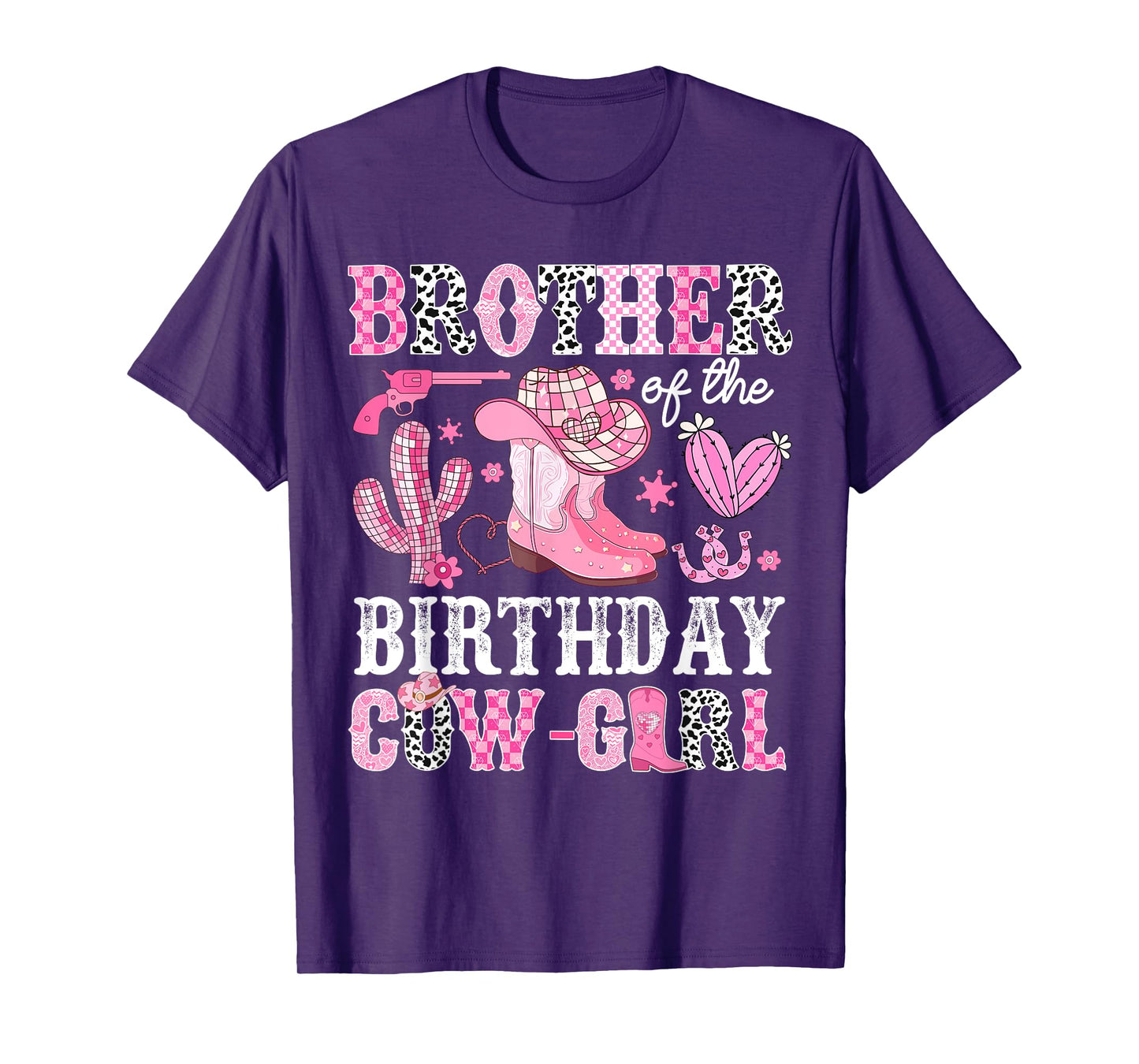 Brother Of The Birthday Cow-Girl Rodeo Cowgirl Bday T-Shirt