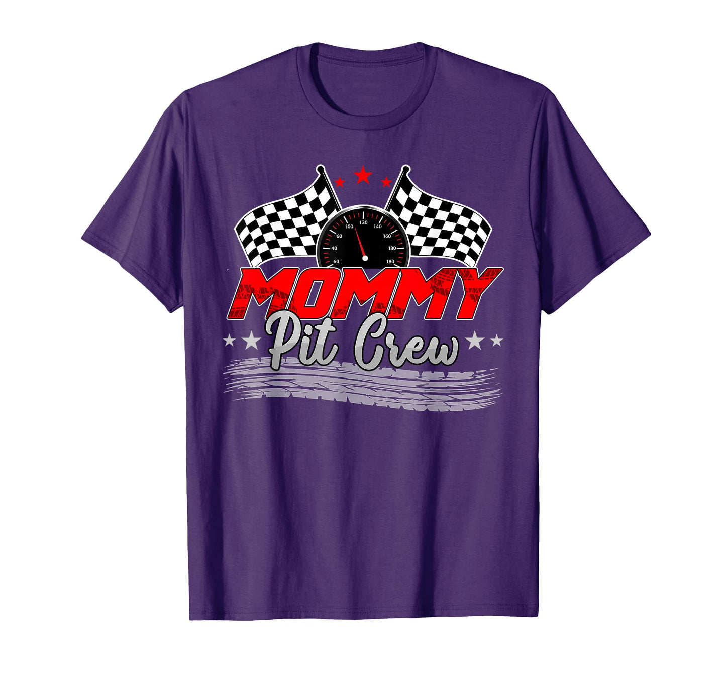 Mommy Pit Crew Race Car Birthday Family Racing Adult Women T-Shirt