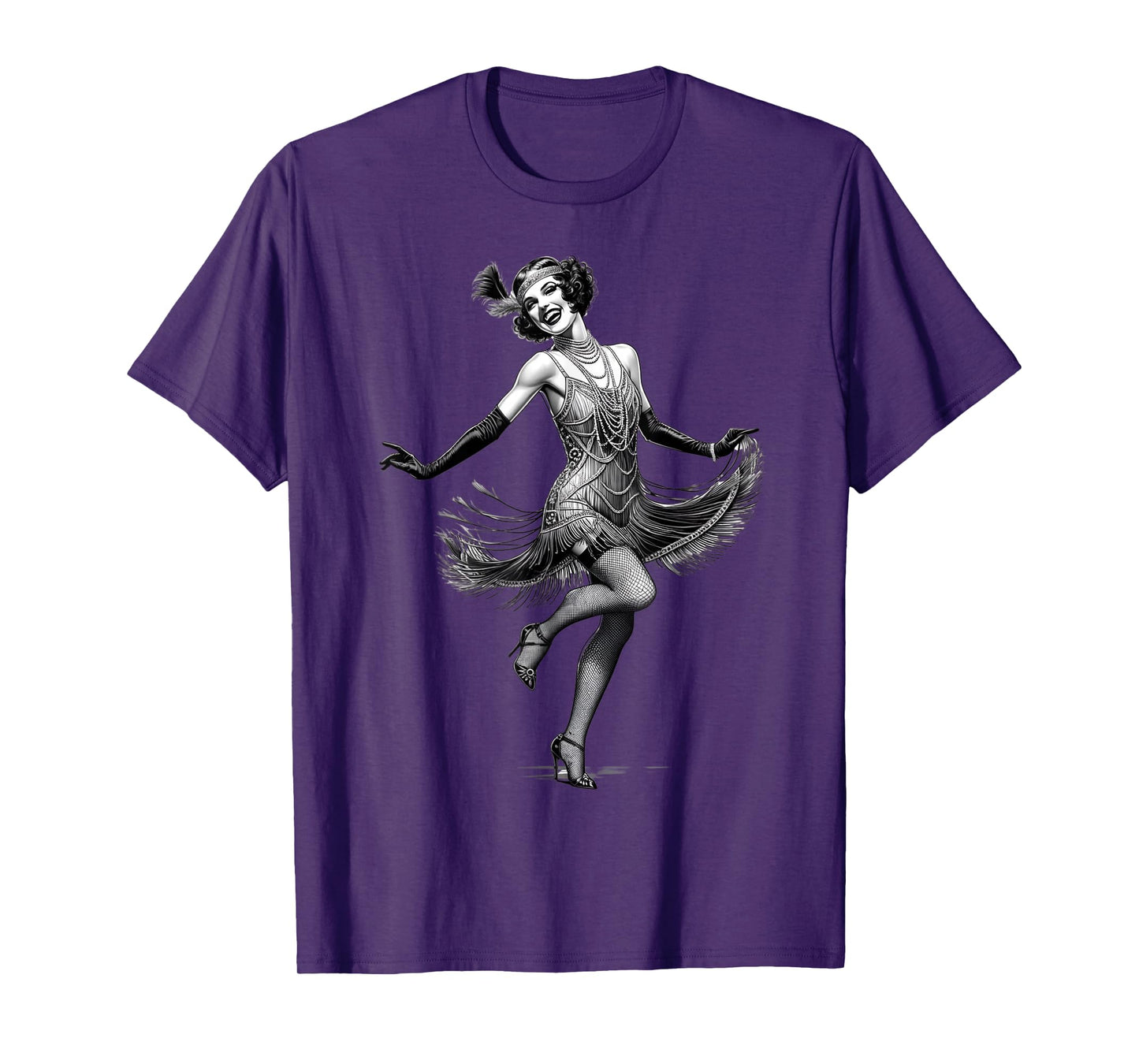 ROARING 1920's Great, Gatsby Glamorous Woman Flapper T-Shirt