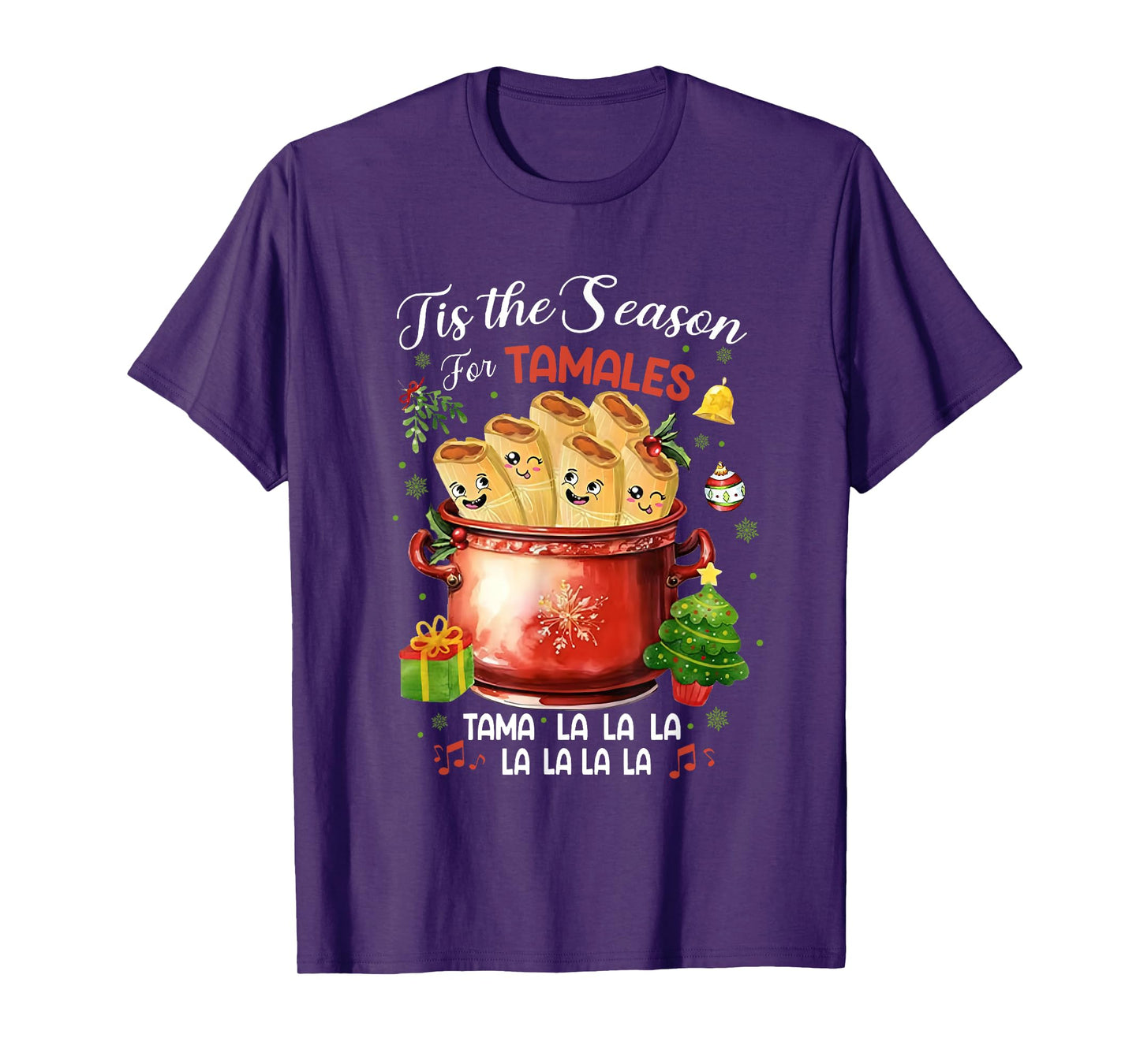 Tis The Season For Tamales Christmas Mexican Food Outfits T-Shirt