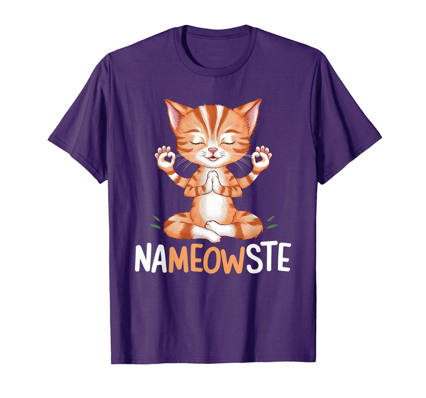 Yoga Cat Nameowste Meditation Zen Kitten Namaste Funny T-Shirt