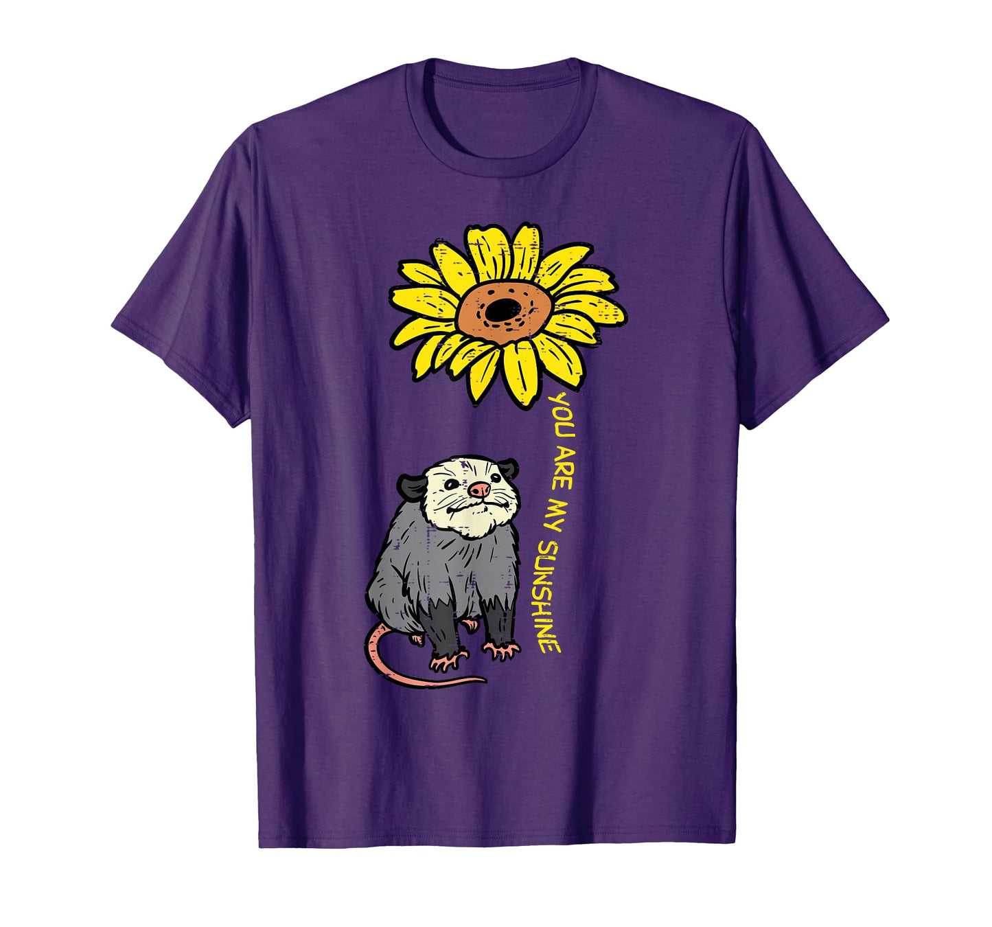 Opossum Sunflower You Are My Sunshine Possum Women Girls Kid T-Shirt