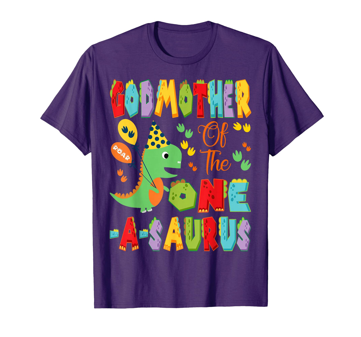 GodMother Of The One-A-Saurus 1St Birthday Boy Dinosaur T-Shirt