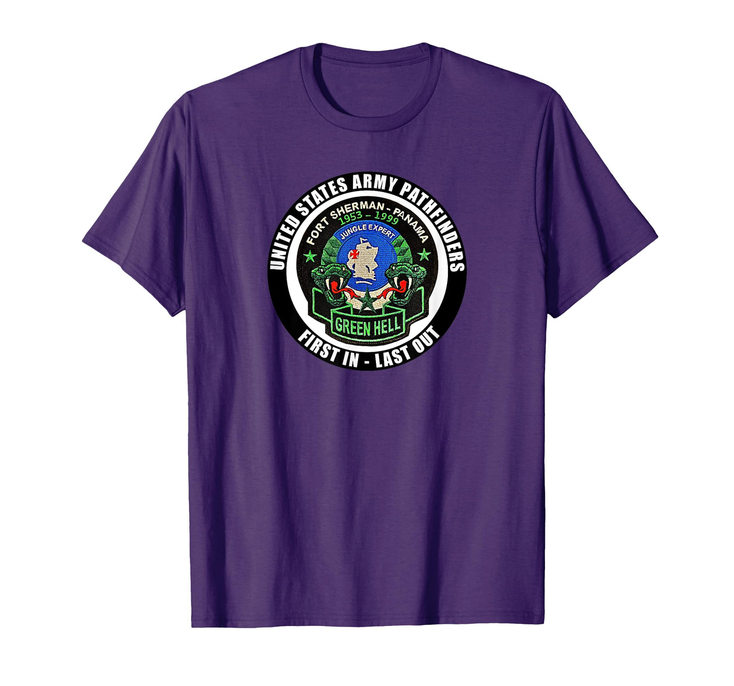 Fort Sherman Panama Jungle Warfare School Pathfinder Veteran T-Shirt