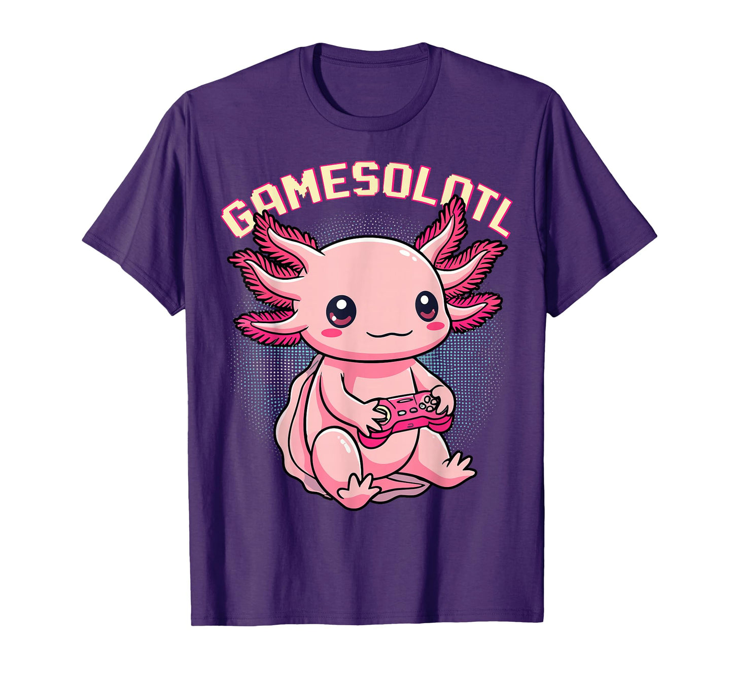 Axolotl Gamesolotl Funny Video Games Axolotl T-Shirt
