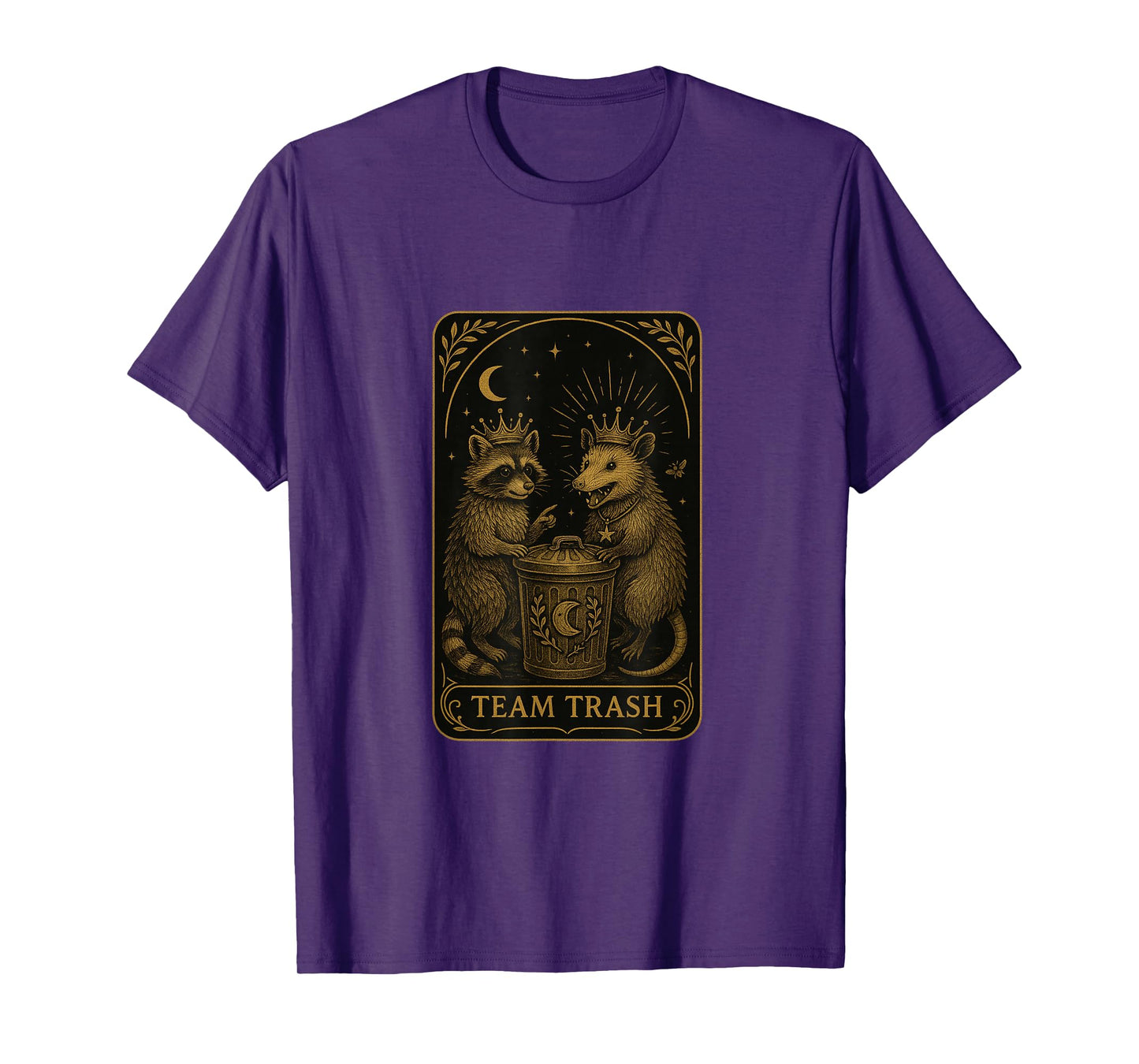 Team Trash Tarot Card Racoon Opossum Lover Funny Men Women T-Shirt
