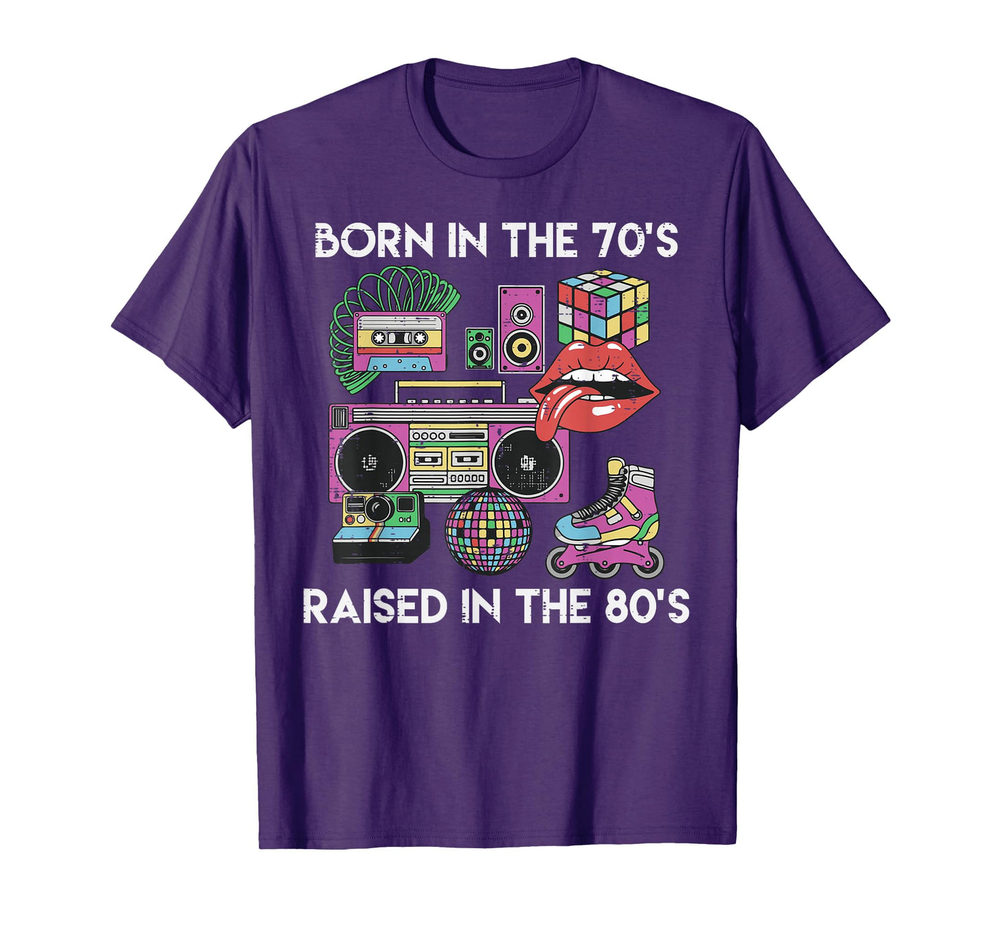 Born in 70s Raised 80s Cool Gen X Throwback Vibes Men Women T-Shirt