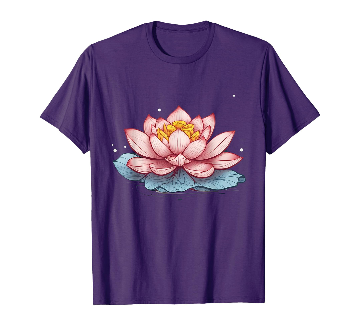 Lotus Design for Women Men Flower Graphic T-Shirt