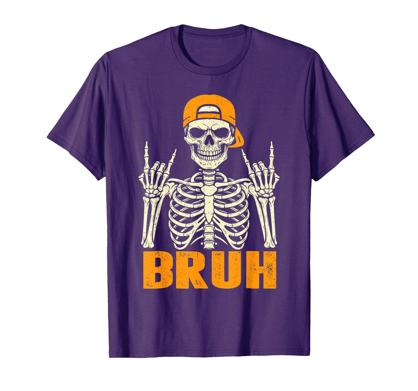 Cool Bruh Rocker Skeleton Halloween Punk Rock Men Boys Kids T-Shirt
