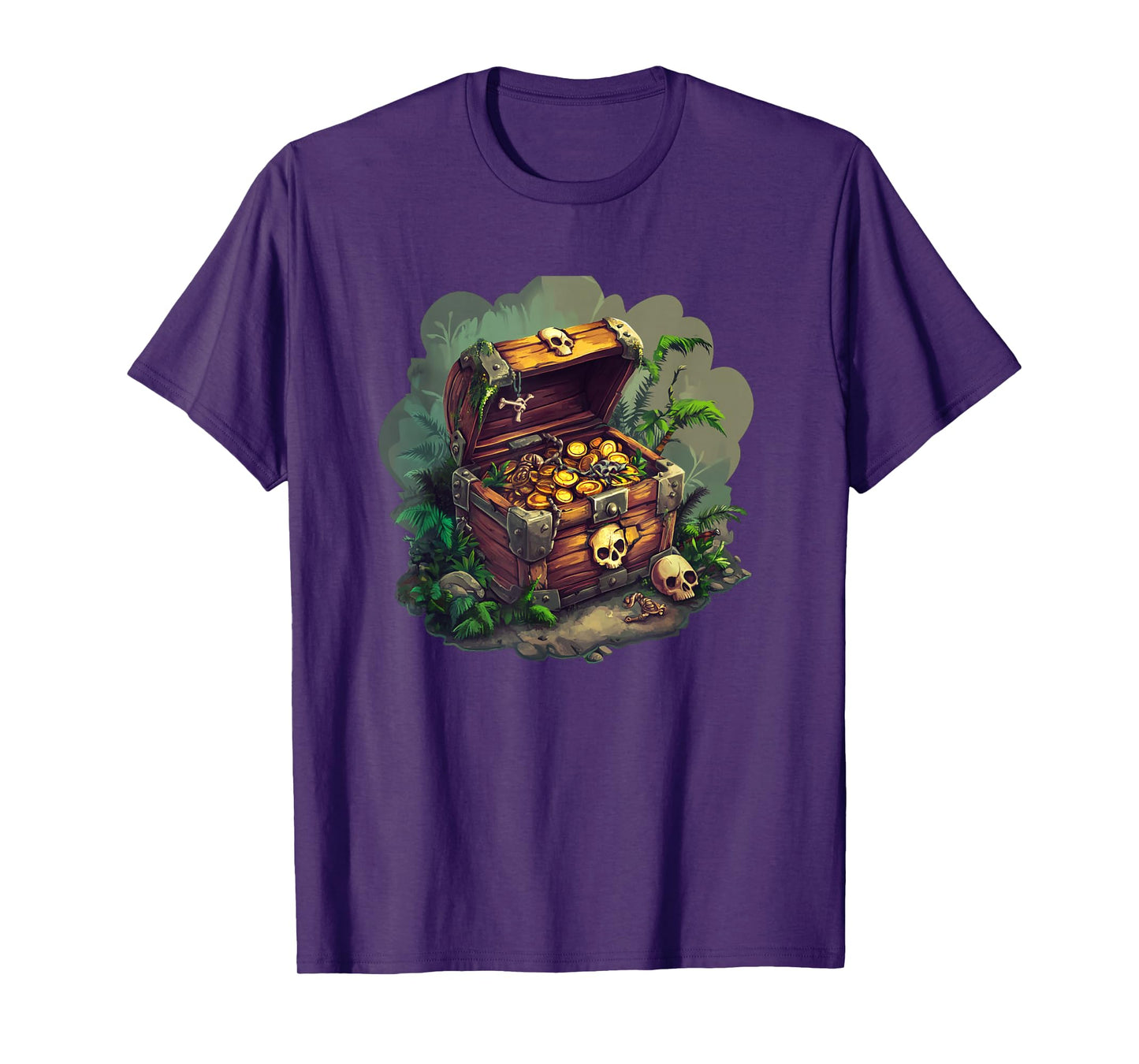Buried Pirate Chest Awaiting Your Treasure Hunt T-Shirt