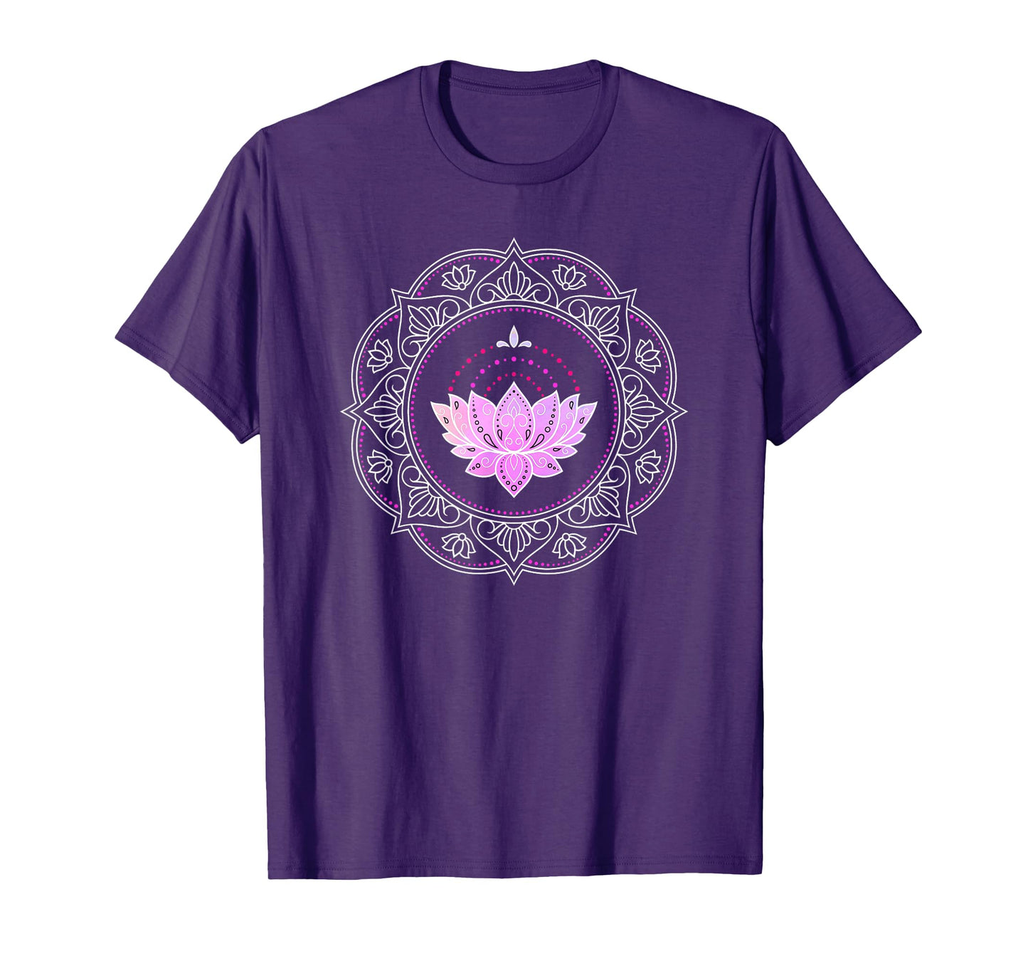 Lotus flower mandala yoga lotus design lotus flower T-Shirt