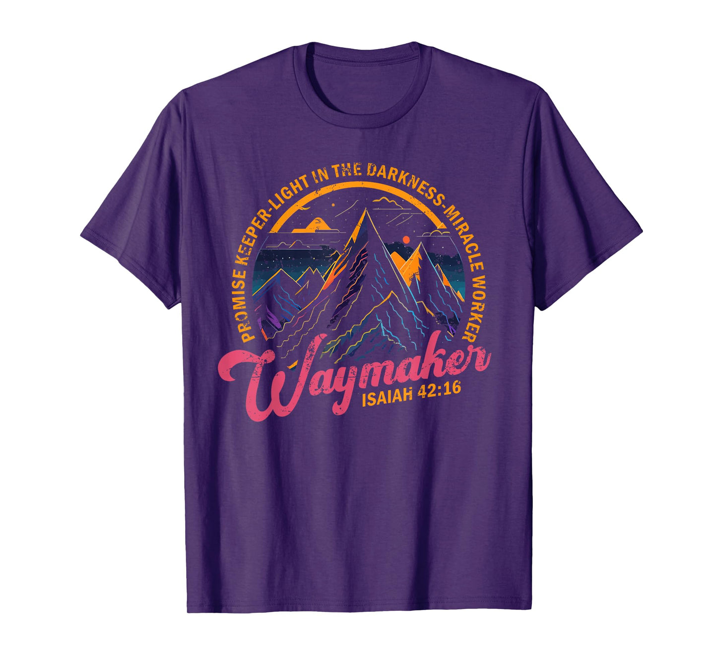 Waymaker Vintage Promise Keeper Miracle Worker Christian T-Shirt