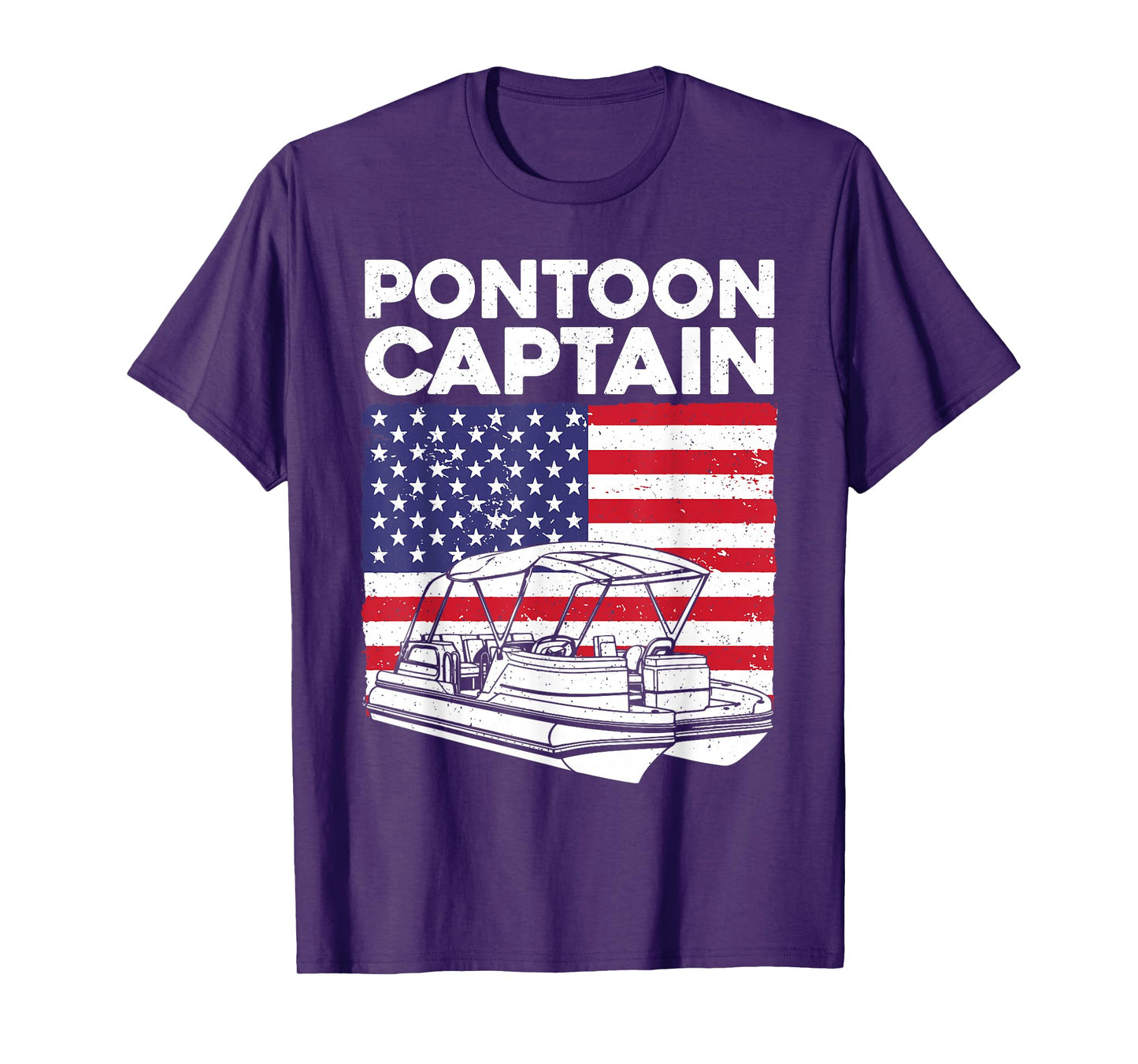 Funny Pontoon Captain Art for Men Women Pontoon Boat Owner T-Shirt