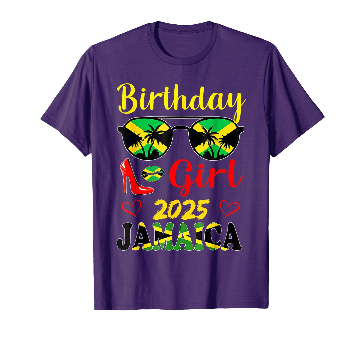 Jamaica Birthday Girls 2025 Birthday Party Squad Girls Trip T-Shirt