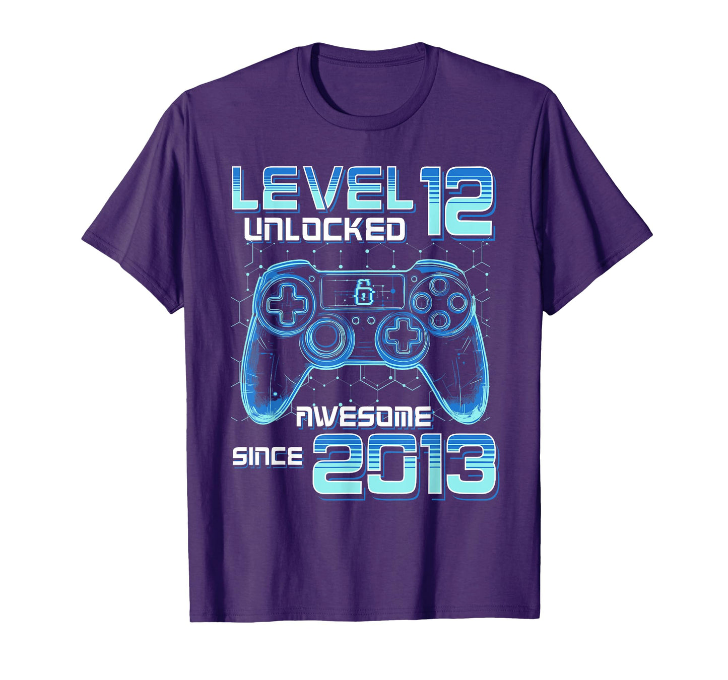Level 12 Unlocked Video Game Party 12th Birthday Gamer Boys T-Shirt