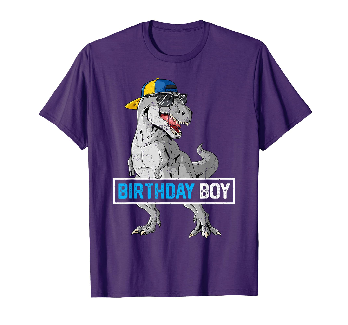 Kids Birthday Boy Dino T Rex Dinosaur Boys Matching Family T-Shirt