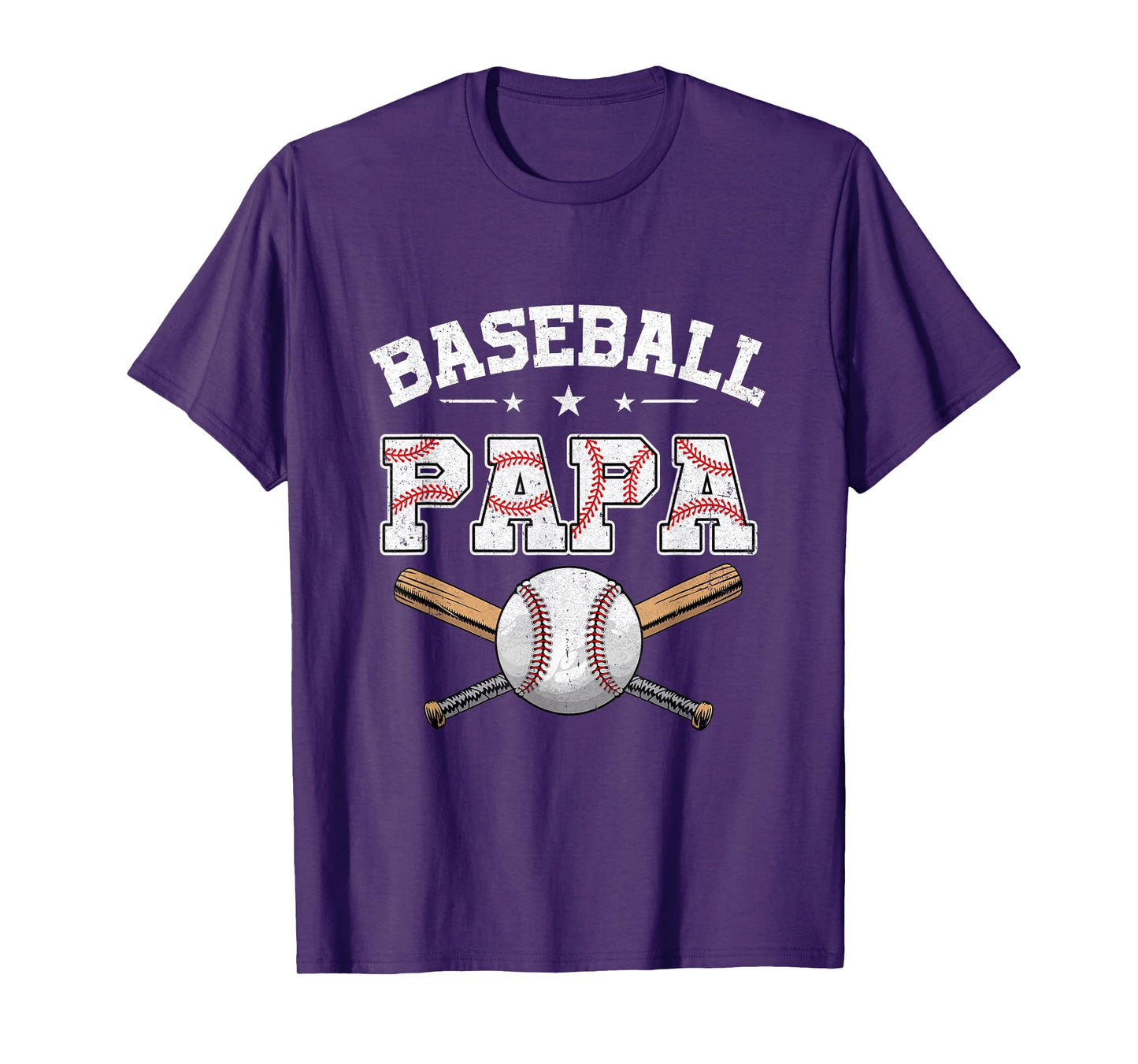 Baseball Papa For Fathers Day Baseball Lovers T-Shirt