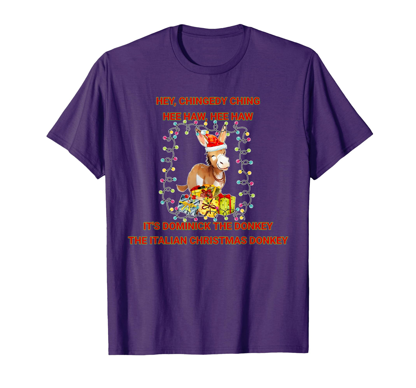 Holiday Italian Christmas Donkey Dominick The Donkey T-Shirt