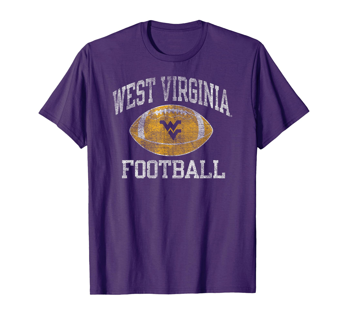 West Virginia Mountaineers Football Intensity Vintage Navy T-Shirt