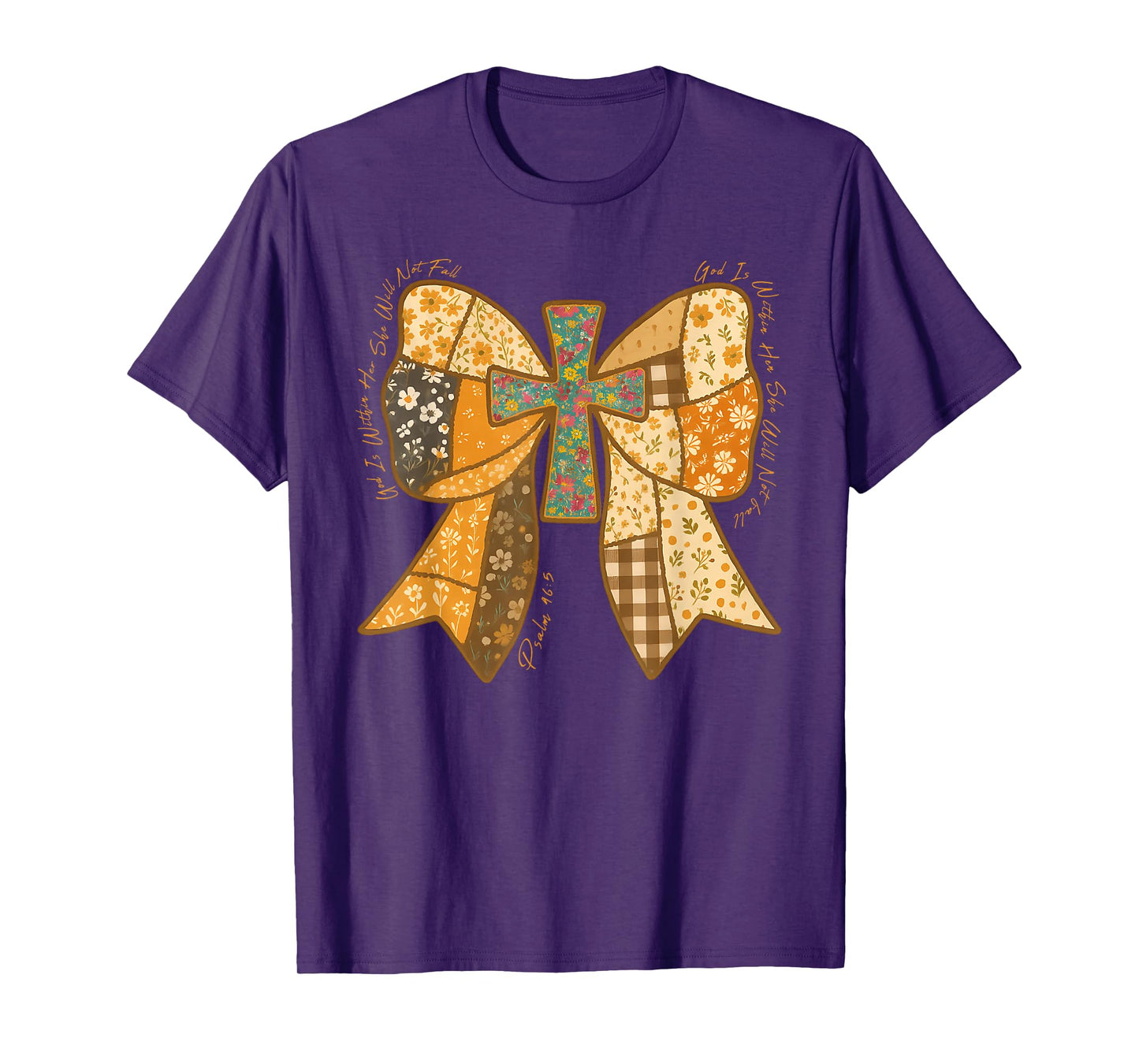 God is Within Her, She Will Not Fail, Fall Christian Jesus T-Shirt