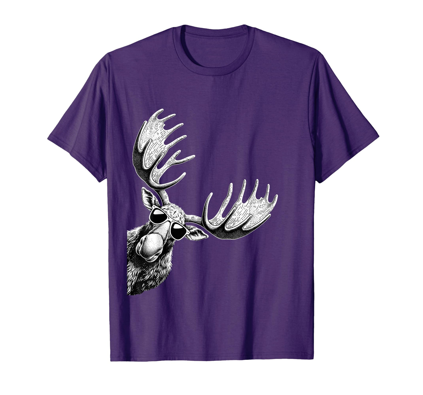 Funny Moose Wearing Sunglasses Alaska Moose Lovers T-Shirt