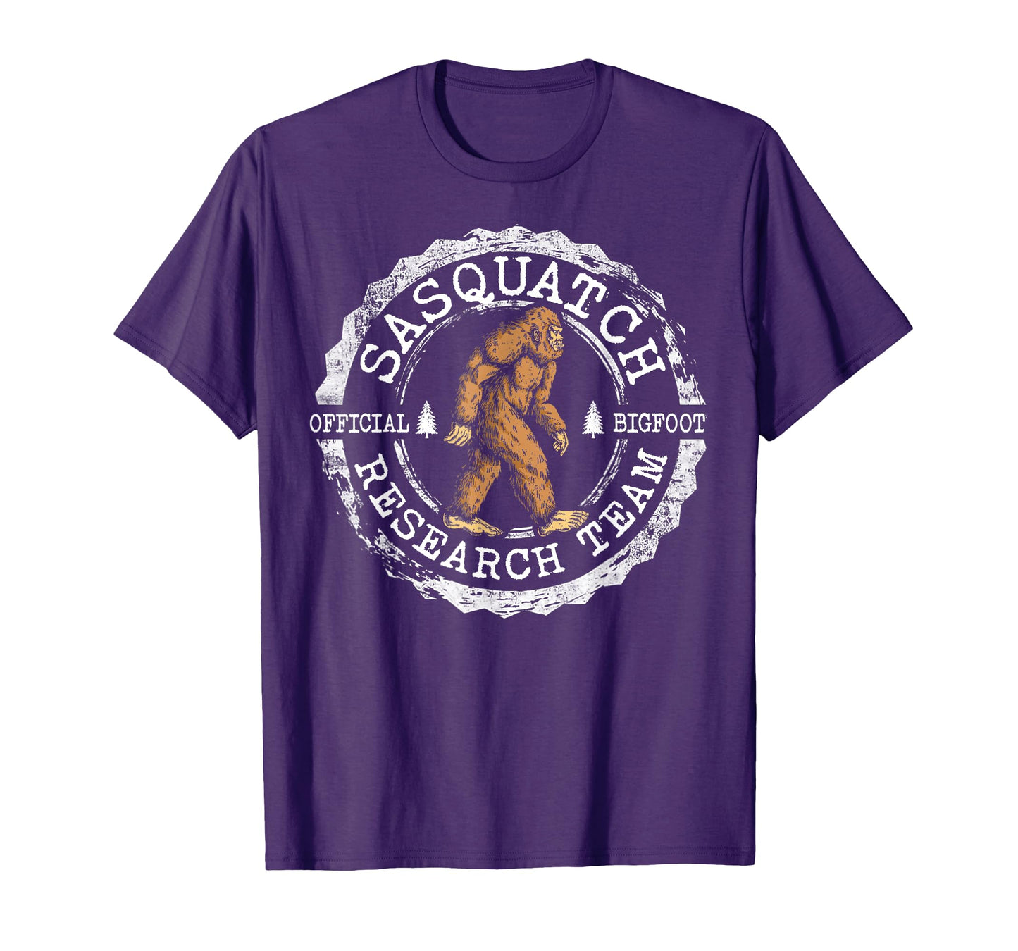 Bigfoot Research Team Vintage Sasquatch Yeti Men Women Kids T-Shirt