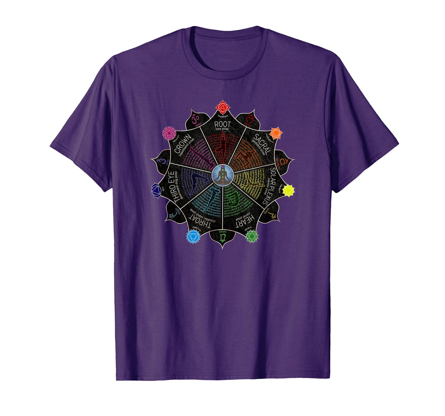 Yoga Meditation Chakra Affirmations T-Shirt