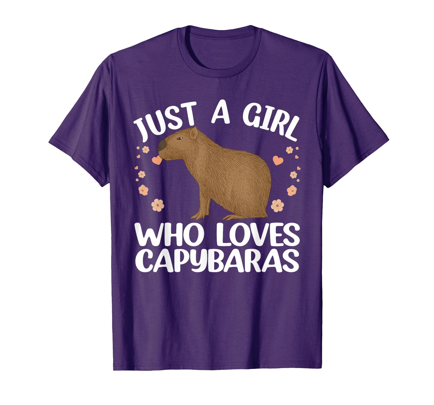 Cool Capybara Design For Women Girls Rodent Animal Capybara T-Shirt