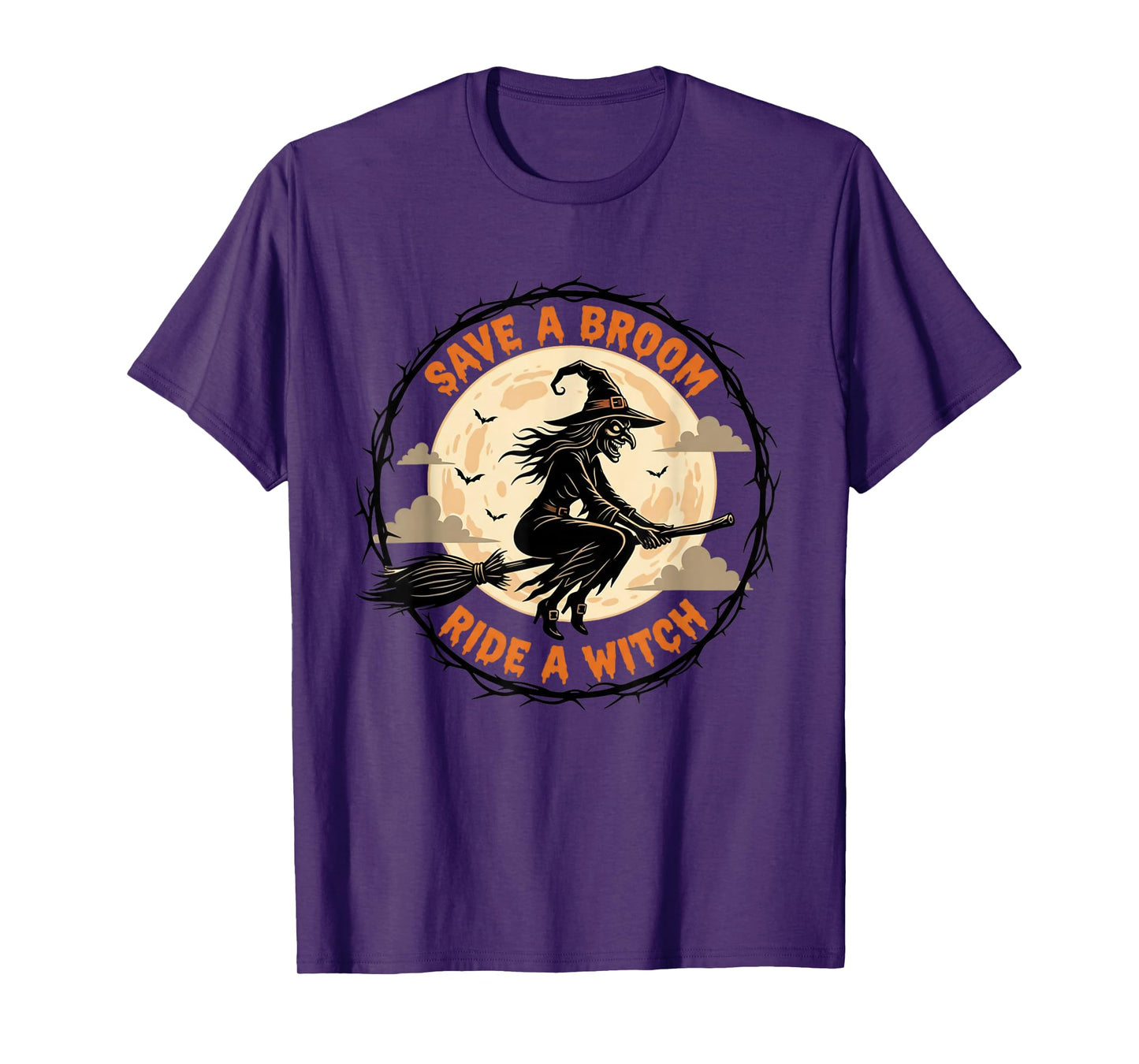 Halloween Halloween Witches Save A Broom Ride A Witch T-Shirt
