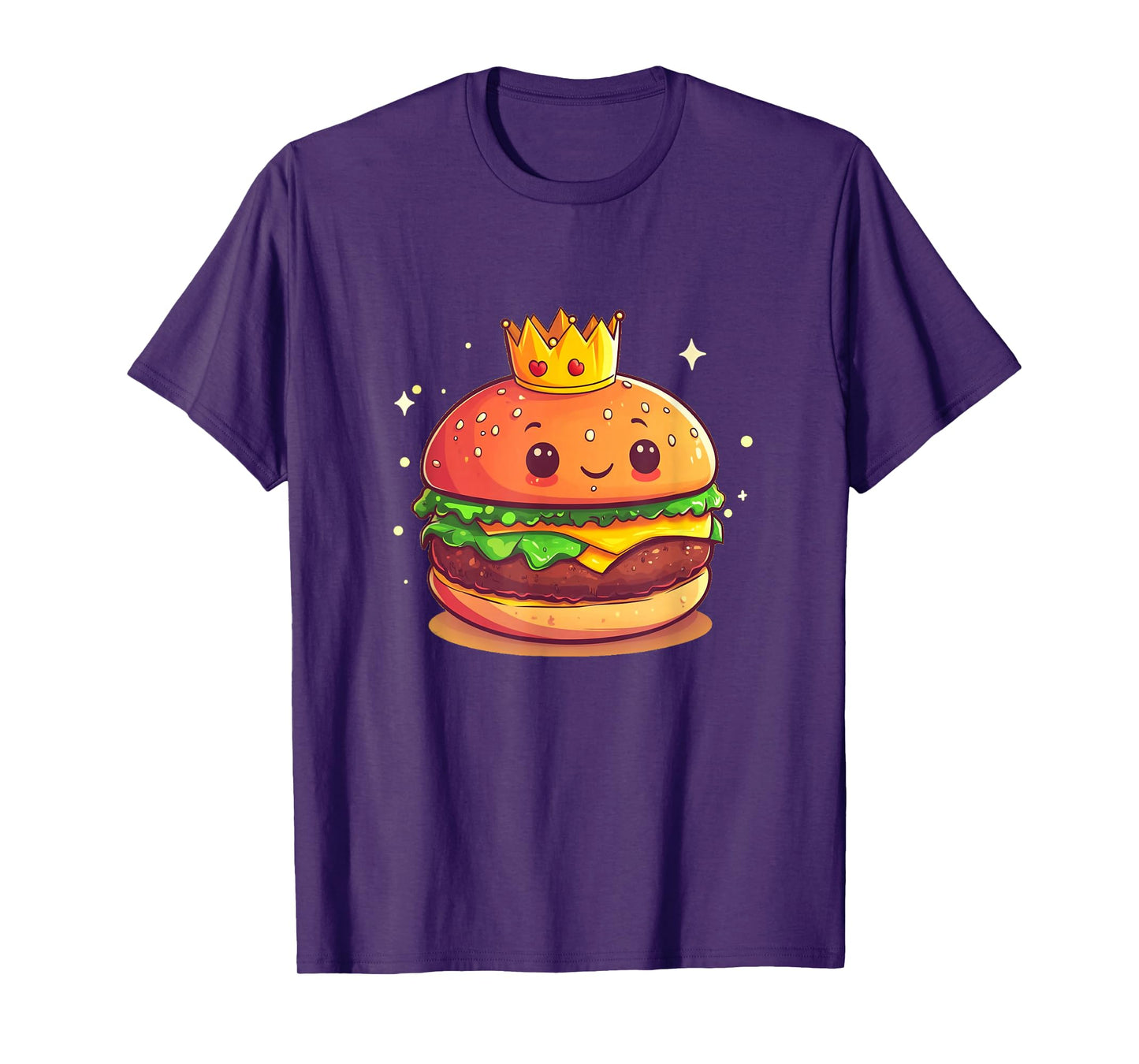 Cool Burger with Crown Costume for King T-Shirt