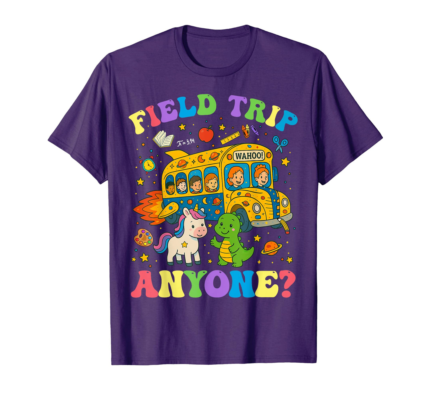 Field Trip Anyone Field Day 2025 Let Games Begin School Kids T-Shirt