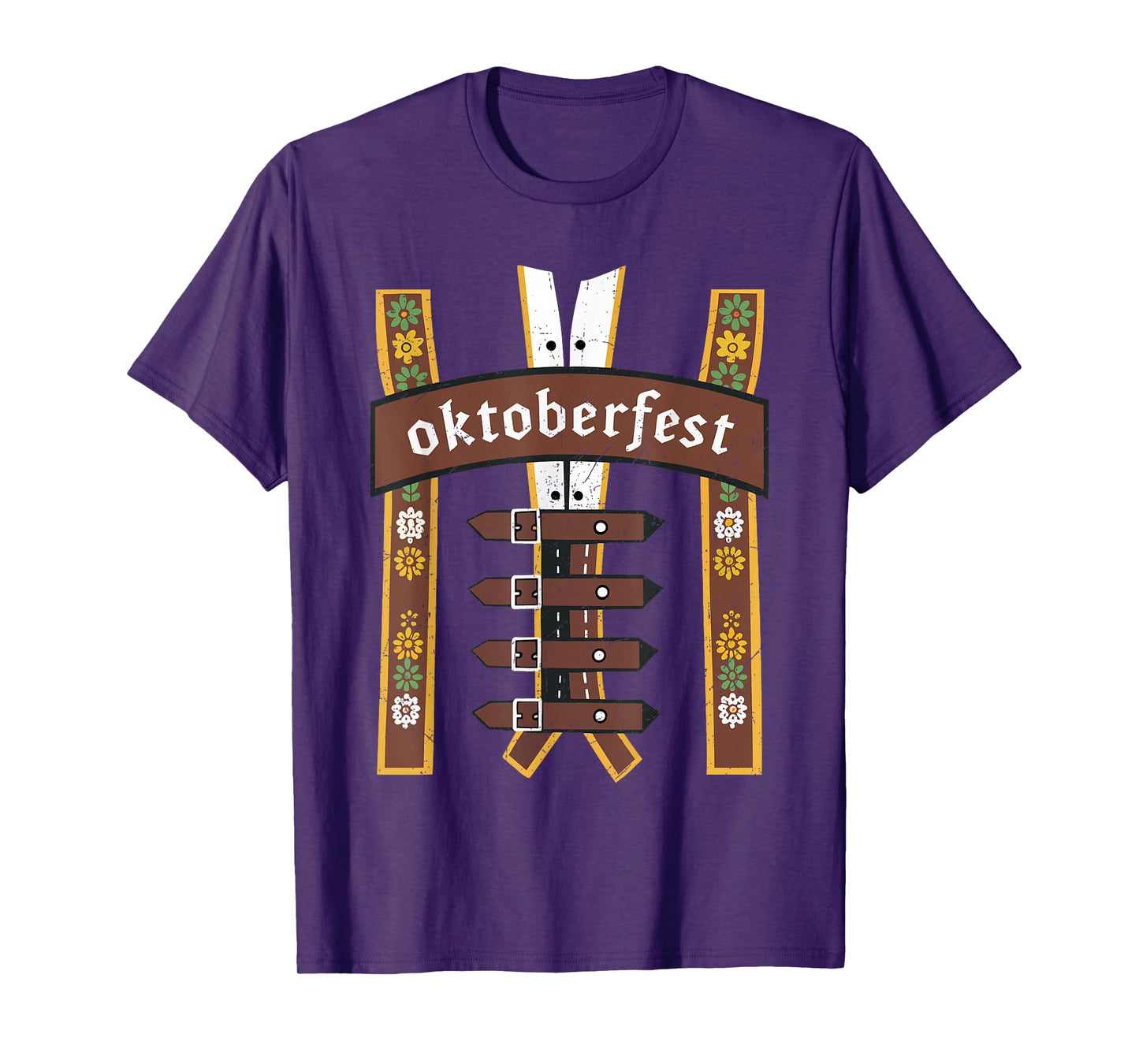 Oktoberfest Bavarian Munich Beer Lederhosen Suspenders T-Shirt