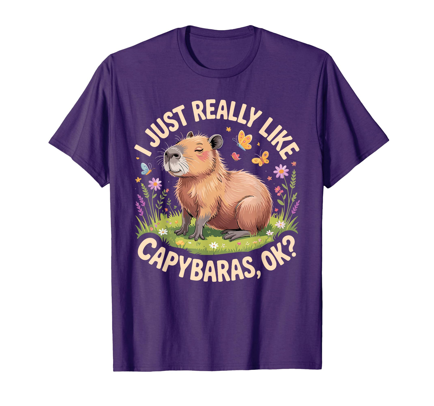 Funny Capybara Art for Men Women Kids Capy Rodent Capybara T-Shirt
