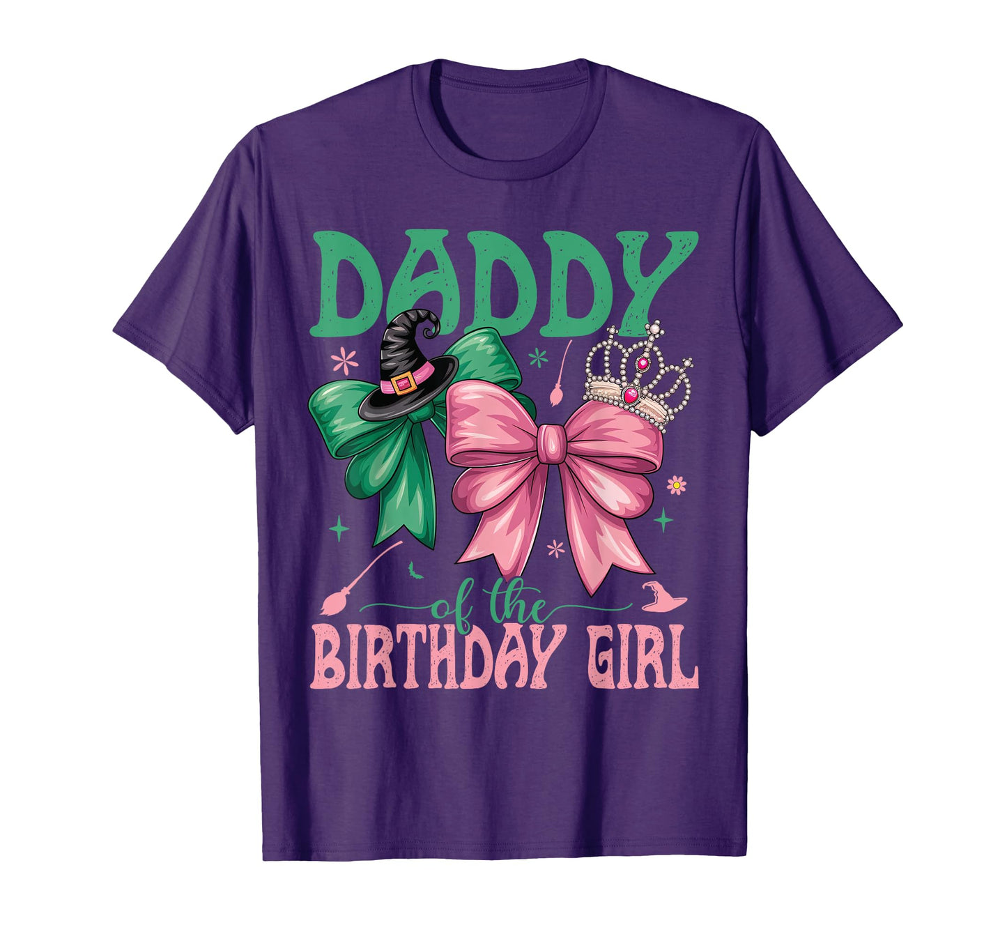 Daddy Of The Birthday Girl Matching Witch Family Bday Part T-Shirt