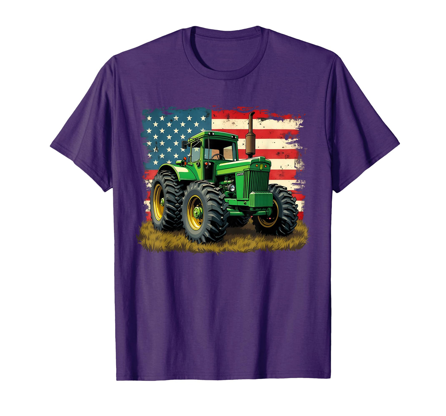 Agriculture Farm Tractor USA Flag tractor American farm USA T-Shirt